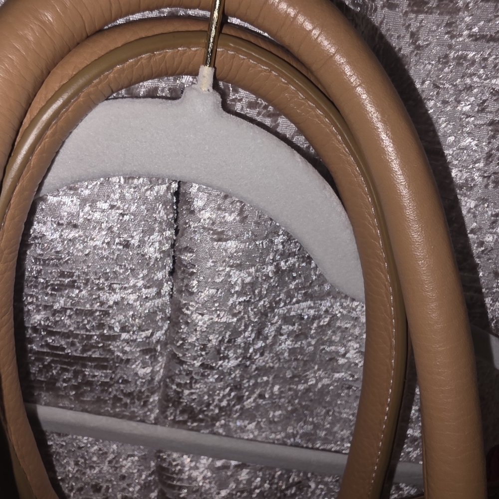 Chico's Tan Leather Tote Bag - Picture 7 of 8